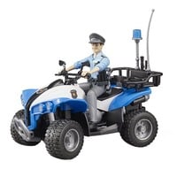63010 Polizei-Quad mit Polizist und Ausstattung, Modellfahrzeug blau/weiß
