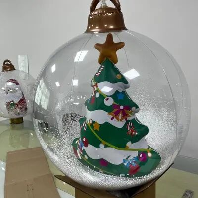 Multisell Products Hub Outdoor Christmas Inflatable Ball, Giant Big Tree Decoration Toy, Large Decor Ornament Without Light christmas Tree 60cm