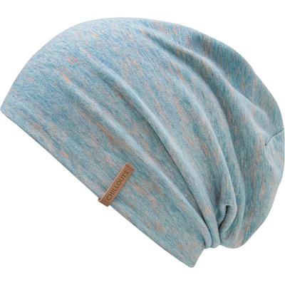 Beanie CHILLOUTS "Memphis Hat", Herren, blau (blau, orange), Web, Materialmix, Mützen Beanie, schnell trocknend, robust, formbeständig, doppellagig