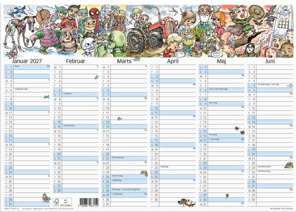 Mayland 2027 Vægkalender M. Illustrationer
