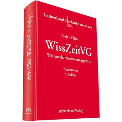 WissZeitVG, Gebundene Ausgabe von Ulrich Preis,Daniel Ulber, Hermann Luchterhand Verlag, 978-3-472-08957-5