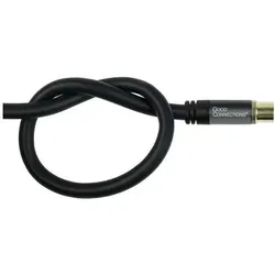 Good Connections Antennenkabel SmartFLEX, IEC/Koax Stecker an Buchse, vergoldet, vierfach geschirmt, Schirmmass 120dB (120 dB, Antennenkabel), Antennenkabel