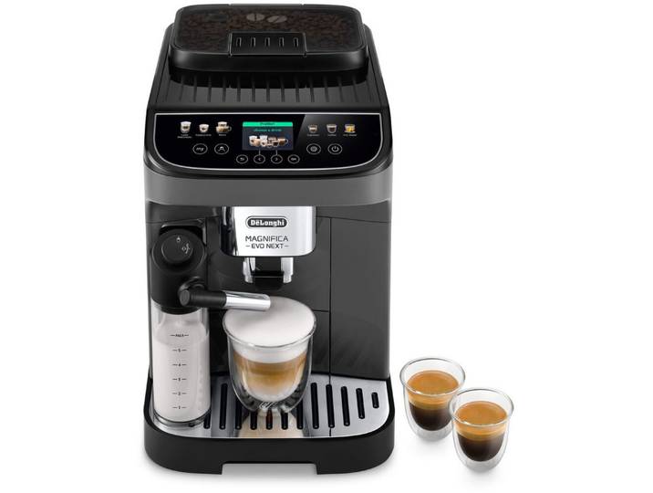 De'Longhi Kaffeevollautomat Magnifica Evo Next ECAM310.60.GB, Barista-Genuss per Touch, grau, MyLatteFunktion, 3 Benutzerprofile, LatteCrema Milchsystem, 10 Rezepte