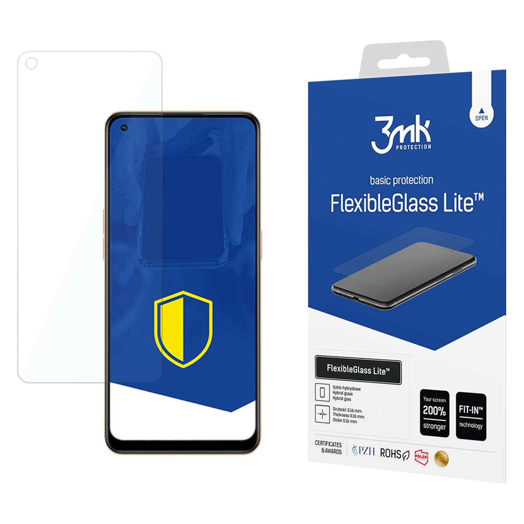 3MK FlexibleGlass Lite Oppo Reno 7 Szkło Hybrydowe Lite (1 Stk., Oppo Reno 7) (5903108476355)