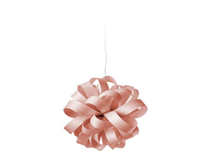 LZF Pendelleuchte Agatha Ball - Pale Rose (helles Rosa) Natur, S