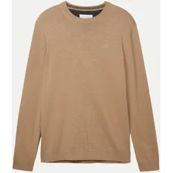 Basic Strickpullover Beige XL
