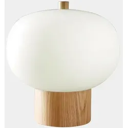 LEDS C4 Tischleuchte ILARGI Ø320 LED 14,8W 2700K MADERA OSCURA 1177lm LEDS-10-6011-92-F9