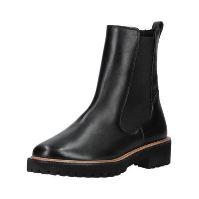 Stiefelette PAUL GREEN "Paul Green Stiefelette Leder/Textil", Damen, Gr. 38, Textil, schwarz, Leder, Textil, Schuhe Stiefelette