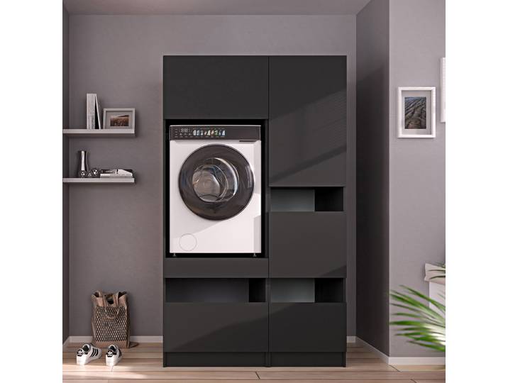 HWR Smart Kombi F 118 x 200 x 68cm Grau/Anthrazit