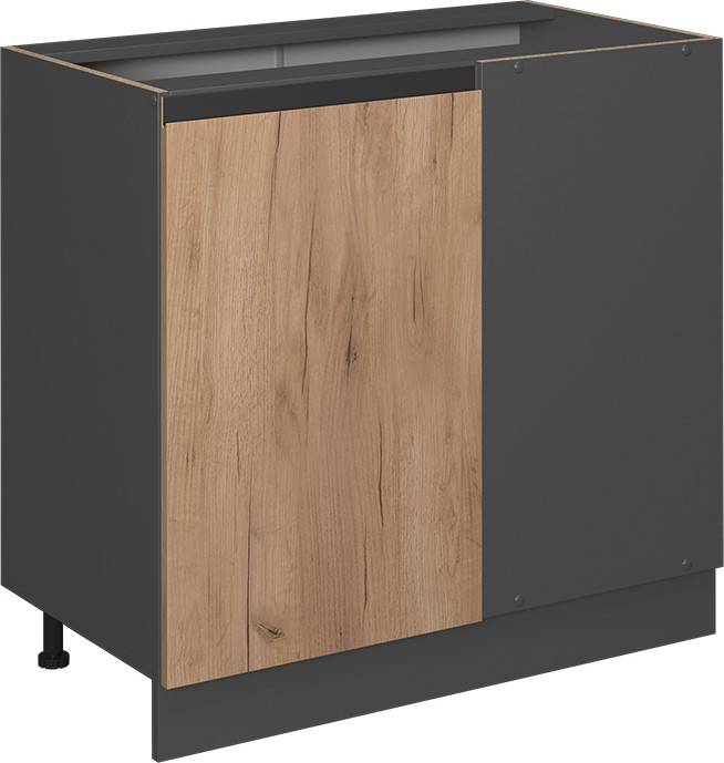 Vicco R-Line Hoekkast J-vorm in Krachtige eik goud, Model 39768