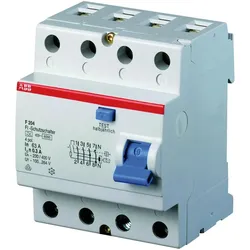 ABB, Schutzschalter, FI-Schutzschalter 4-polig 63A/0,3A