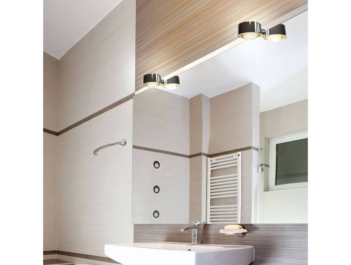 Top Light Wandleuchte Puk, dimmbar, chrom / silber, für Flurbereich, Metall, Modern