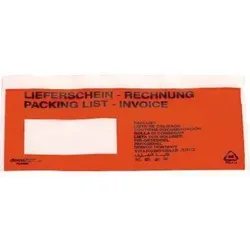 Neutralware Dokumententasche Lieferschein Rechnung C6 mF sk rt 250 St./Pack.