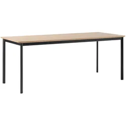 &Tradition Drip HW116 Esstisch, 193 x 83 cm, schwarz / eichenfurnier