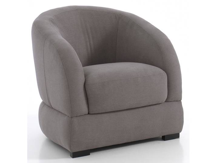 BOMBA - Fauteuil cabriolet - Velours, Gris clair