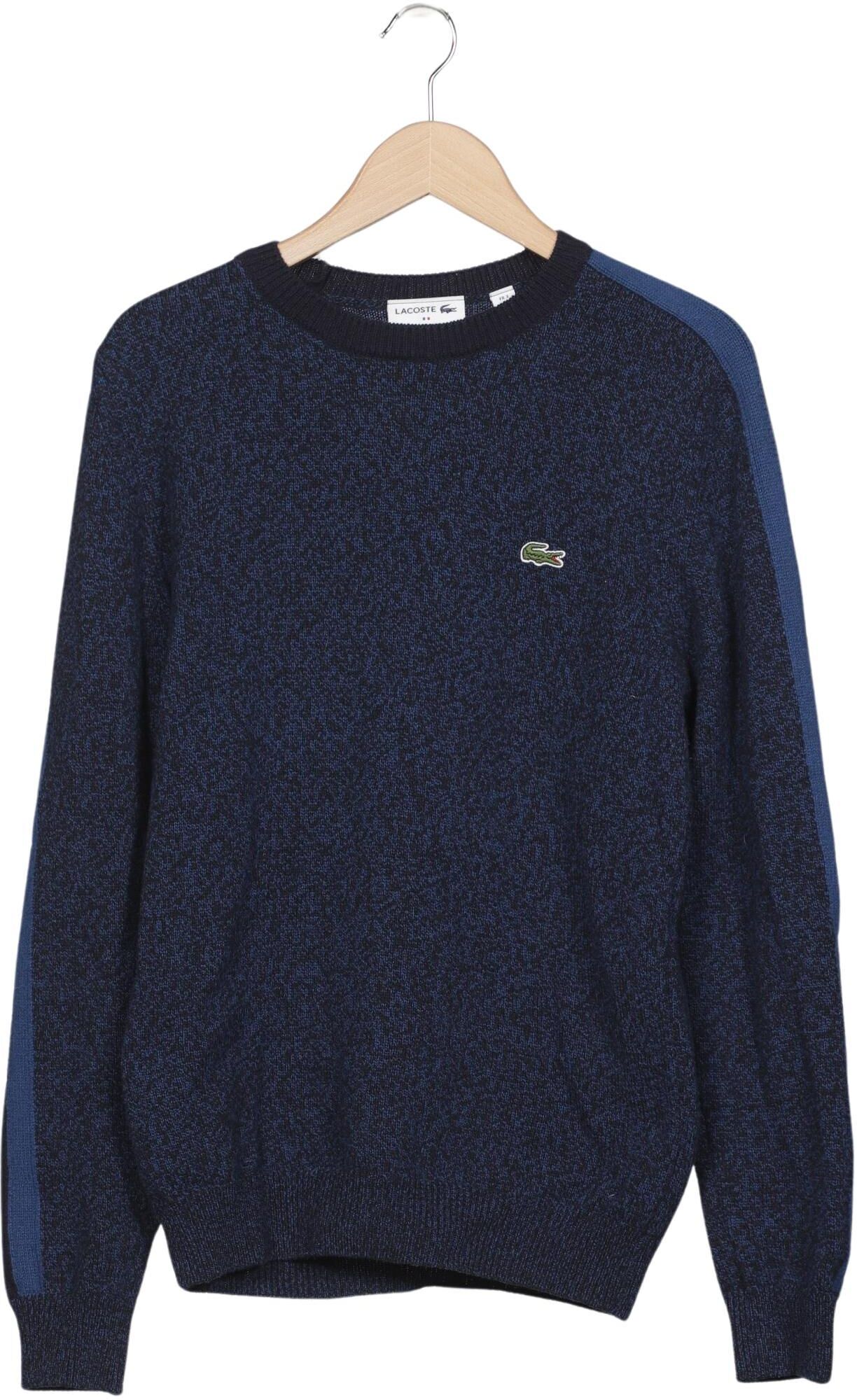 Lacoste Herren Pullover, Marineblau, Gr. S, Merino - Second Hand
