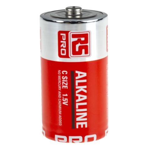 RS PRO LR14, Alkali, C Batterien, LR14, 1.5V, 7.5 (C, 7500 mAh) (2802863)