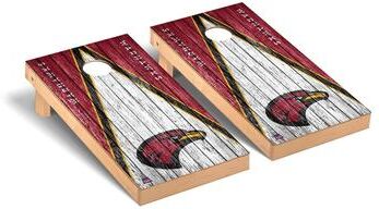 Skip's Garage Louisiana at Monroe ULM Warhawks Triangle Cornhole Board Set