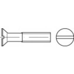 TOOLCRAFT 134201 Senkschrauben M6 90 mm Schlitz DIN 963 Stahl galvanisch verzinkt 100 St.