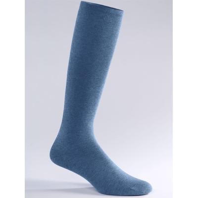 Kompressionsstrümpfe WÄSCHEPUR, Damen, Gr. 135, blau, 60% Baumwolle, 28% Polyamid, 12% Elasthan, Socken Kompressionsstrümpfe
