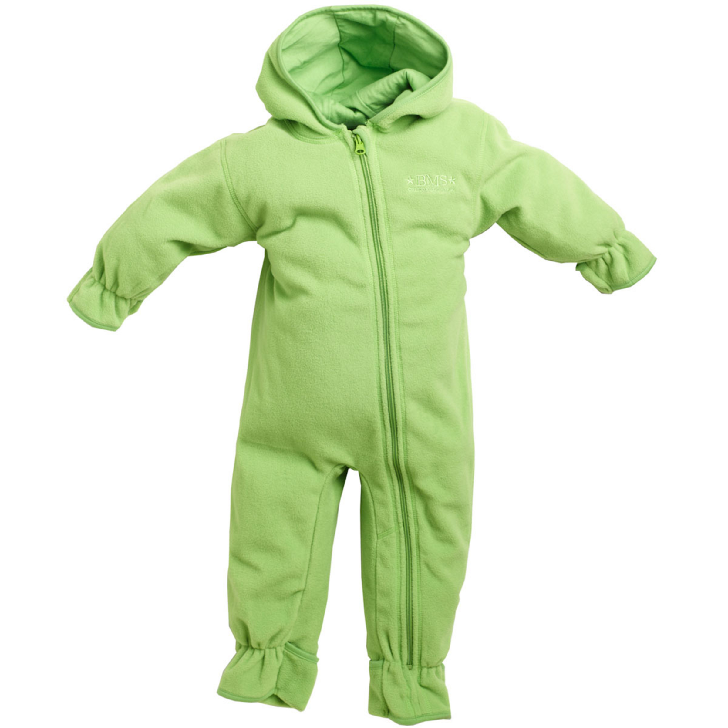 BMS Clima-Fleece Overall Kinder Overalls gruen Größe 98 Lifestyle Hautfreundlich