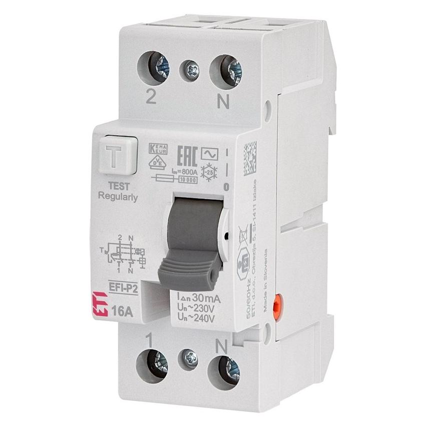Eti EFI-P2 AC 16/0.03 SROVĖS NUOTĖKIO RELĖ (EFI-P2 AC 16/0.03)