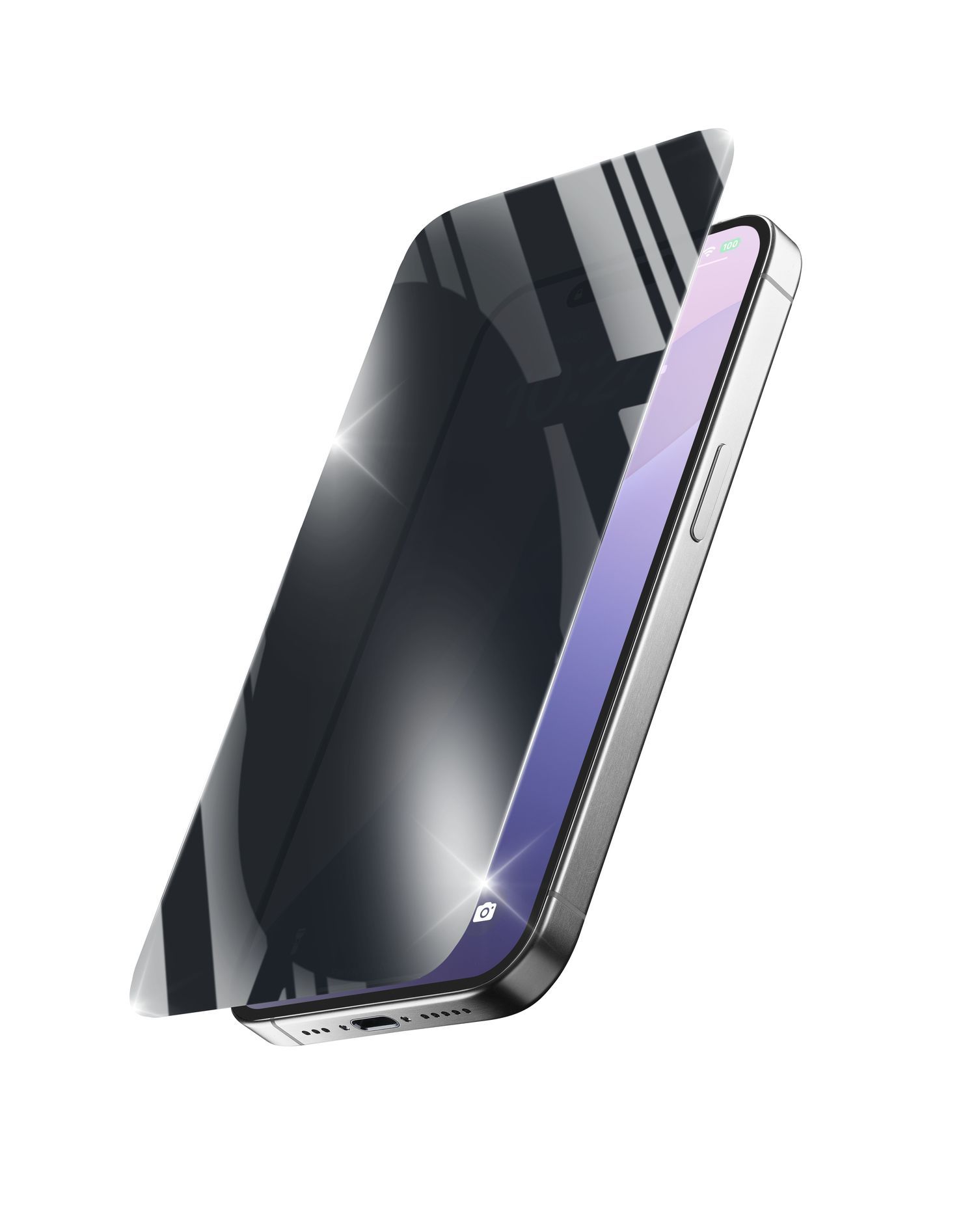 Cellular Line Xtreme Glass Privacy Datenschutz-Bildschirmschutz gehärtetes Glas für Apple iPhone SE (2025) Tropfsicher, Schlagfest, Kratzresistent, Schockresistent XTRSPYGLASIPHSE4