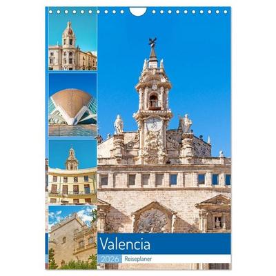 Valencia - Reiseplaner (Wandkalender 2026 DIN A4 hoch), CALVENDO Monatskalender