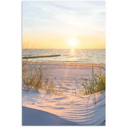 POSTER Strand - Sonne - Düne - Gras - Sand - Horizont Room Decor 20x30 cm