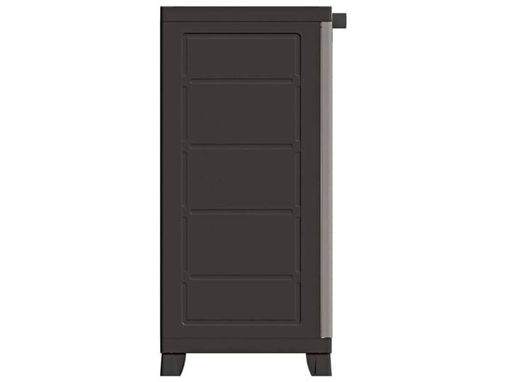 Gris Cabinet rangement Armoire en plastique avec stockage 65x45x97 cm N3282