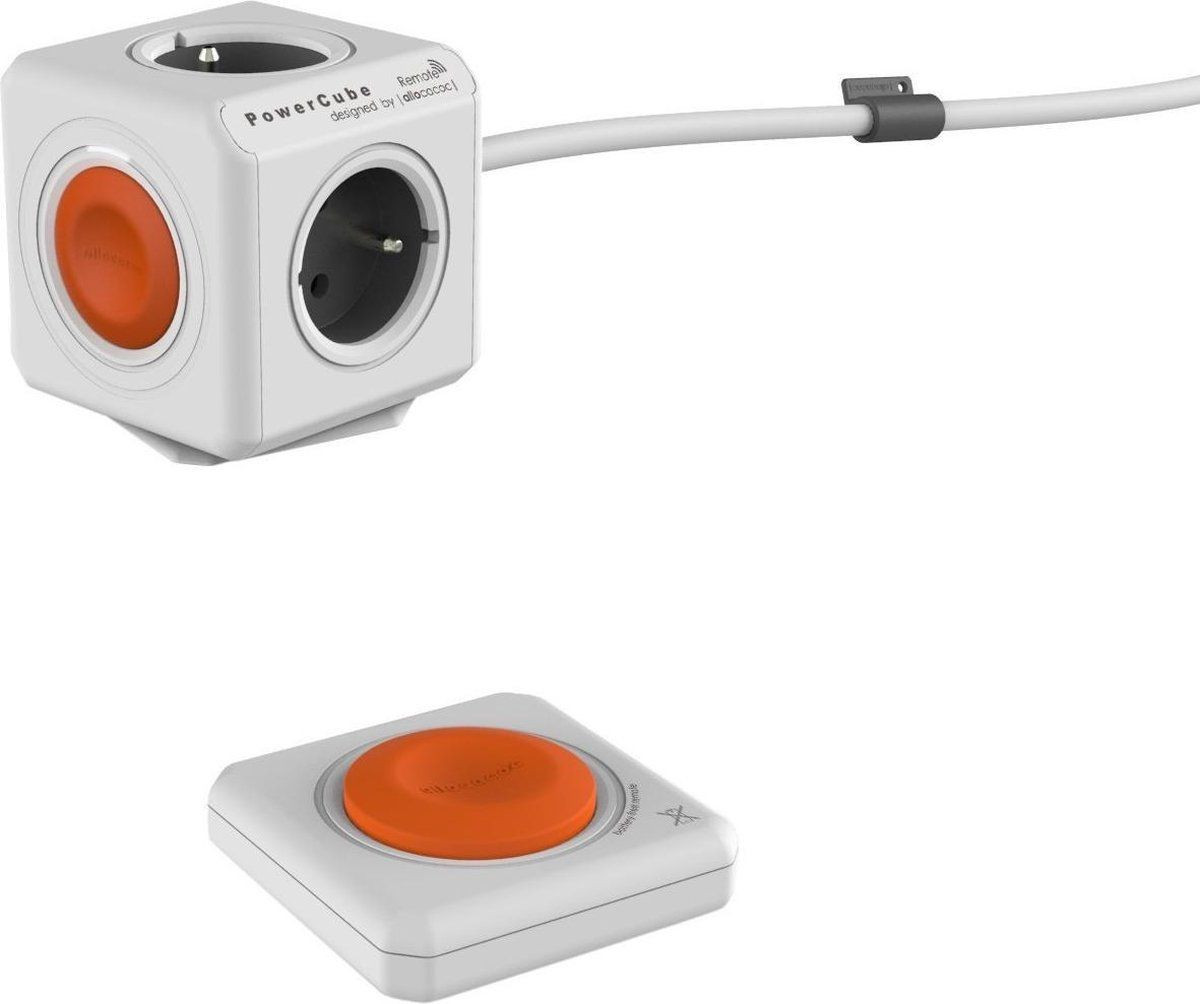Allocacoc PowerCube Extended Remote Wit - 1,5 m - Type E