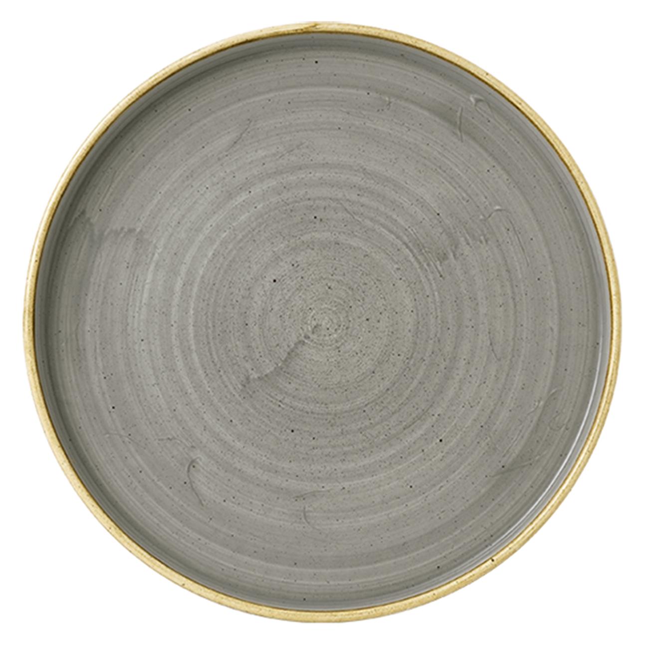 Churchill Stonecast Peppercorn Grey Walled Teller flach 26cm (26 cm) (SPGSWP261)