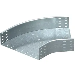 OBO 7000685 Bogen 45° horizontal, runde Bauform 110x400 Stahl bandverzinkt RB 45 140 FS