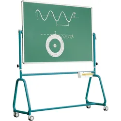 Fahrbare Tafel aus Premium Stahlemaille mit Rundrohrgestell, Serie 6 E