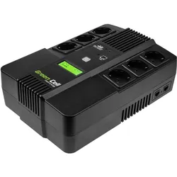 GreenCell Cell UPS06 Unterbrechungsfreie Stromversorgung (USV) Line-Interaktiv 999 VA 6 AC-Ausgänge (600 VA, 360 W, Line-Interaktiv USV), USV