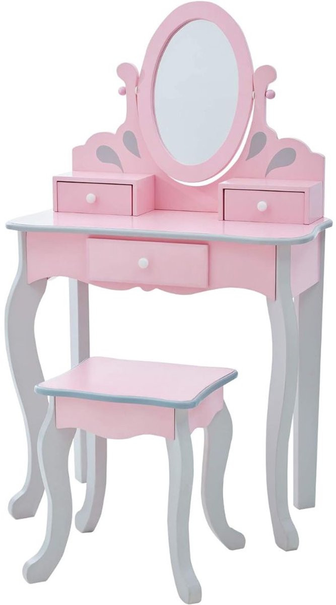 VELTRR Kaptafel voor kinderen - Uitbreidbare makeuptafel voor de kinderkamer