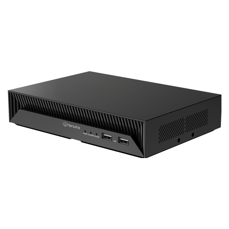 Hanwha Techwin IP-Cam Zbh. Recorder XRN-426S-1T 1TB 4 Kanal AI POE (Netzwerk Videorecorder (NVR)) (XRN-426S-1T)