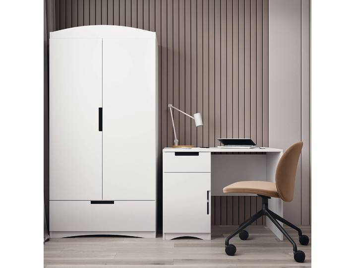 home24 Bureau 100 x 87 x 60cm wit