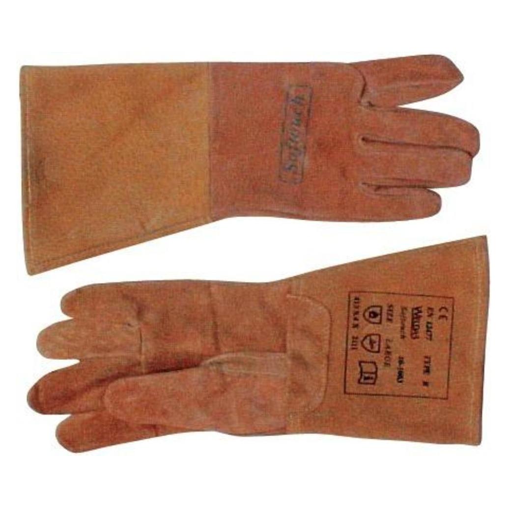 Weldas Schweisserhandschuhe Grösse L (9) orange EN 388, EN 12477 PSA-Kategorie II (9) (10-1003-L)