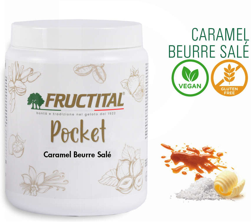 Fructital Pasta aromatizzante Caramello al Burro Salato (1,1 Kg)