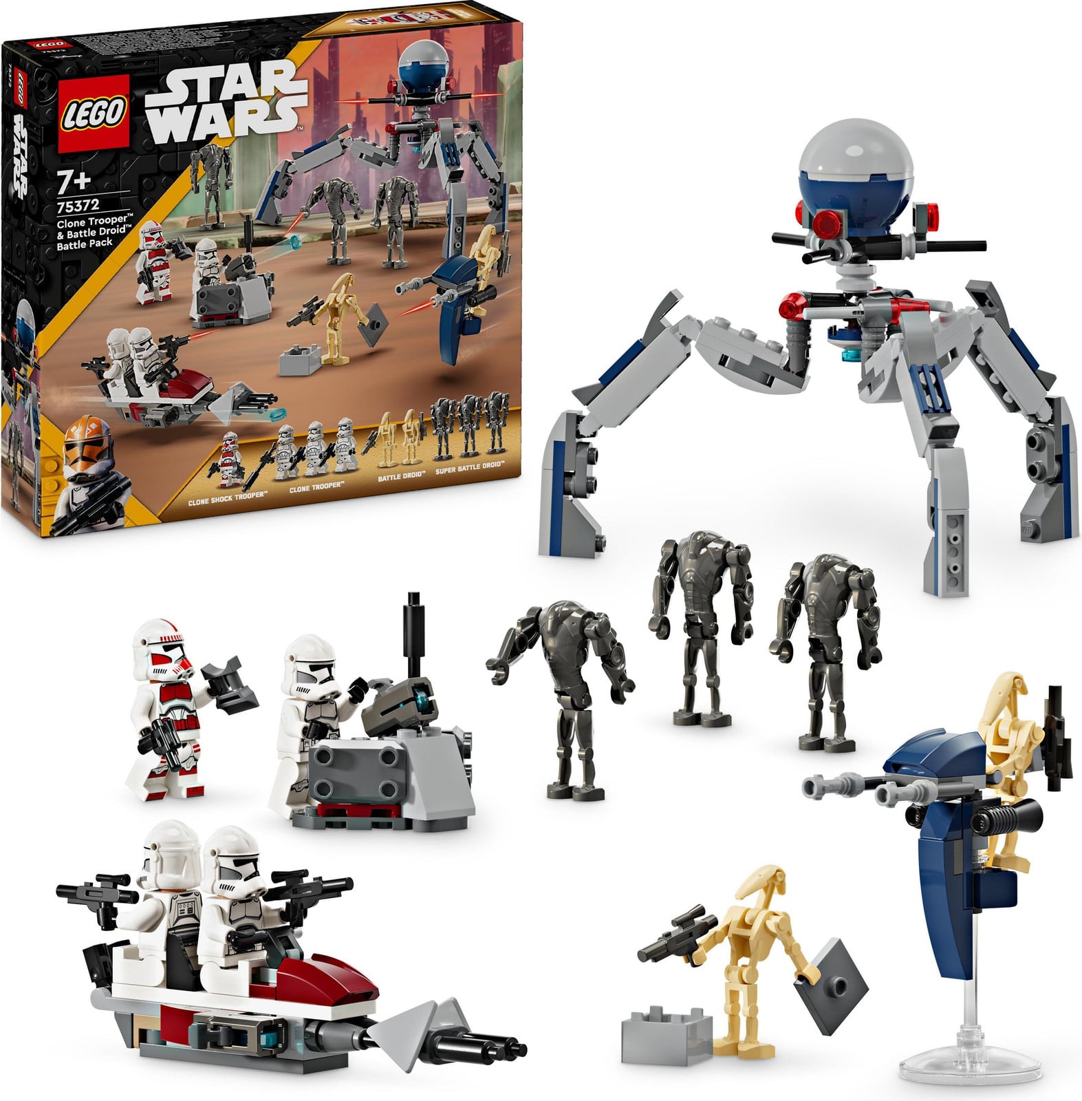 LEGO Star Wars Gevechtspakket Clone Trooper en gevechtsdroid 75372