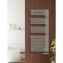 Zehnder Design-Heizkörper Forma Asym links, Titane, 1161x60x496 mm