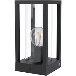 Sockelleuchte Cascinetta Klar/Schwarz max. 40 Watt