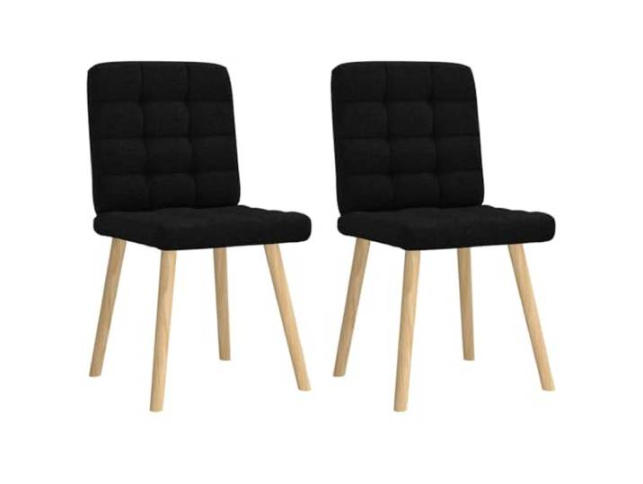KUTYWEXFM Esszimmerstühle 2er Set Schwarz Polsterstuhl Küchenstuhl Bequeme Polsterstühle im 2er Set mit Weichschaum für Esszimmer, Wohnzimmer und Gästezimmer. Stabil bis 110 kg Belastung.