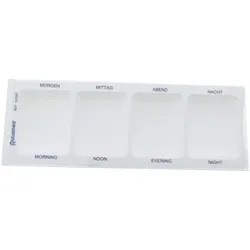 Medikamentendispenser Pillendose Tablettendose Pillenbox 1 Tag 4 Fächer Fach