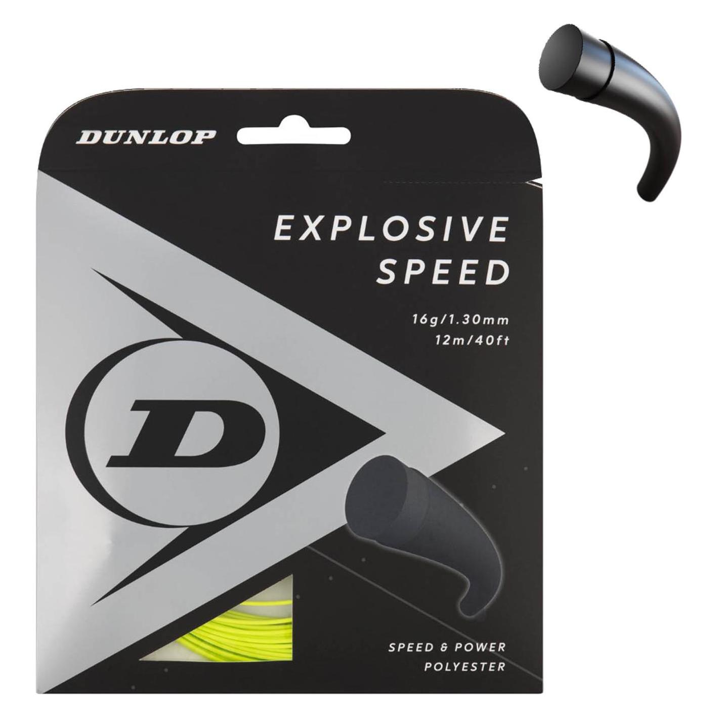 Dunlop Tennis strings EXPLOSIVE SPEED 1,25mm17G 12M Yellow (1, Bespannt) (21099916)
