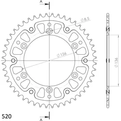 Supersprox Stealth-Kettenrad 520 48Z (Gold)