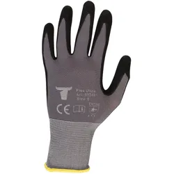 Stier, Schutzhandschuhe, Montagehandschuhe Flex Ultra nitrilbeschichtet grau/schwarz Grösse 8 (8)