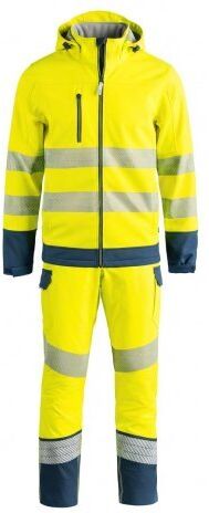 Giubbotto Softshell HV Linate da lavoro + Pantalone HV Orio per lavoro, personalizzabile Personalizzate o neutre Sottozero