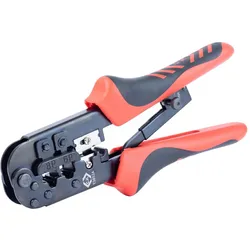 C.K Magma, Zange, Crimpzange mit Knarrenmechanismus für modulare Stecker 6/8P (190 mm)
